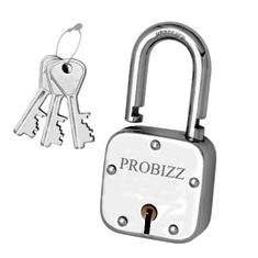 Square Pad Lock - 3 Keys